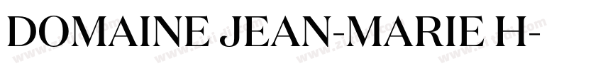 DOMAINE JEAN-MARIE H字体转换